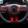 Steering Wheel Bottom Frame Cover Trim For MG ZS MG HS MG3 MG5 MG6 RX5 2017 - 2024 Red / Carbon Fiber Look Interior Accessories