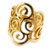 Golden 'Choreography' Designer Ring
