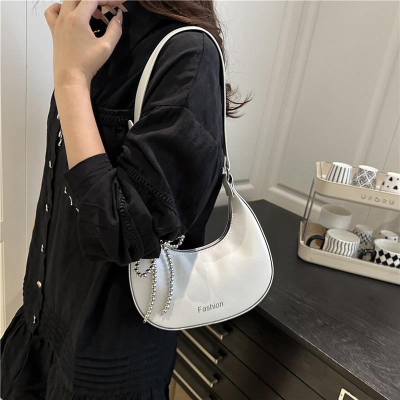 Fashion Popular Niche Casual Solid Color New Summer Fashion Versatile Simple Commuter Shoulder Armpit Bag Women