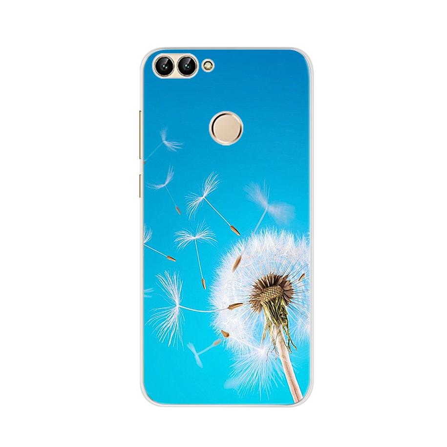 For Huawei P Smart Case TPU Soft Silicon Lavender Flower Back Cover Phone Case For Huawei P Smart 2018 FIG-LX1 PSmart Case 5.65"