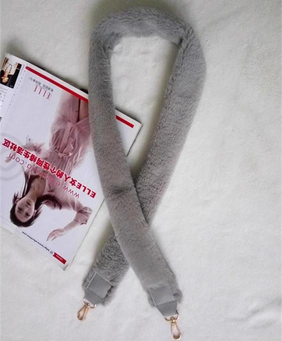 Women's Plush Wide Fur Shoulder Strap for Bags - Versatile Replacement for Crossbody and Single Shoulder Bags