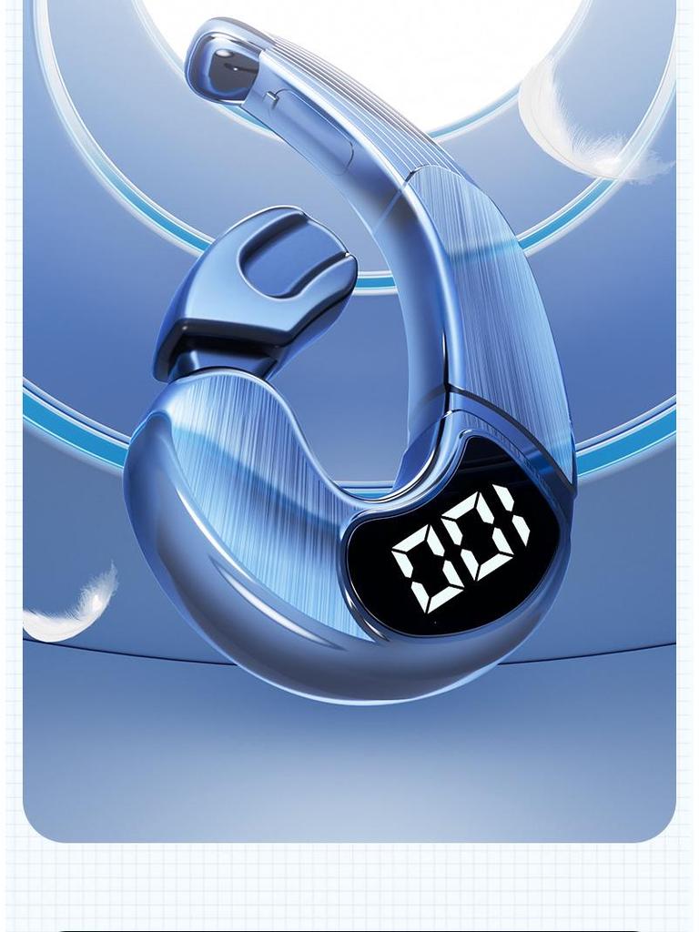 2024 In-Earless Bone Conduction Bluetooth Headphones, Ear-Hook Design, with 5.3 Chip and Ultra-Long Battery Life, Unisex.