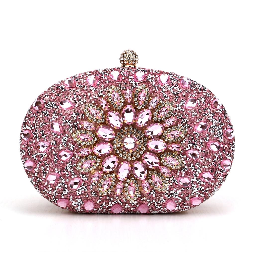 Diamond Women Luxury Clutch Evening Bag Wedding Crystal Ladies Cell Phone Pocket Purse Female Wallet for Party Quality Gift