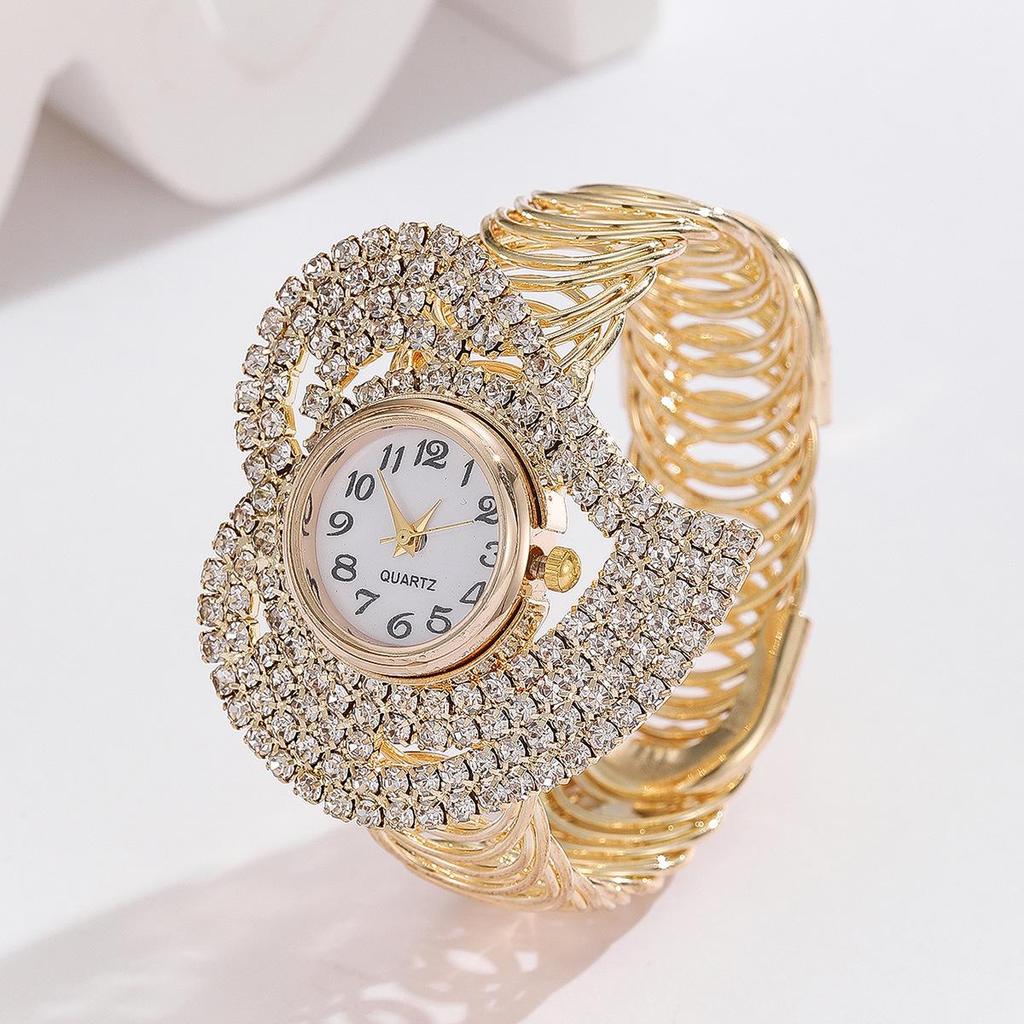 Fashionable Starry Sky Women's Bracelet Watch with Full Diamond Inlay