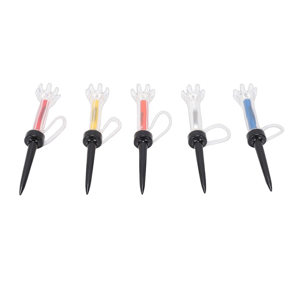 5PCS Magnetic Tees Training Practice Tool 8 Prongs Design 360 Degree Bounce with Anti Loss Cord 90mm 3.5in