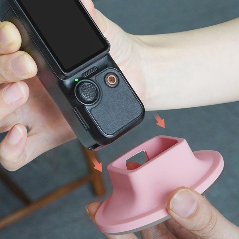 Adjustable Silicone Camera Holder Desktop Mount for Pocket 3 Cameras Stable For Vloggings Content Creation