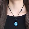 Apatite Teardrop Lucky Charm Power Stone Necklace [COAI] (Unisex)