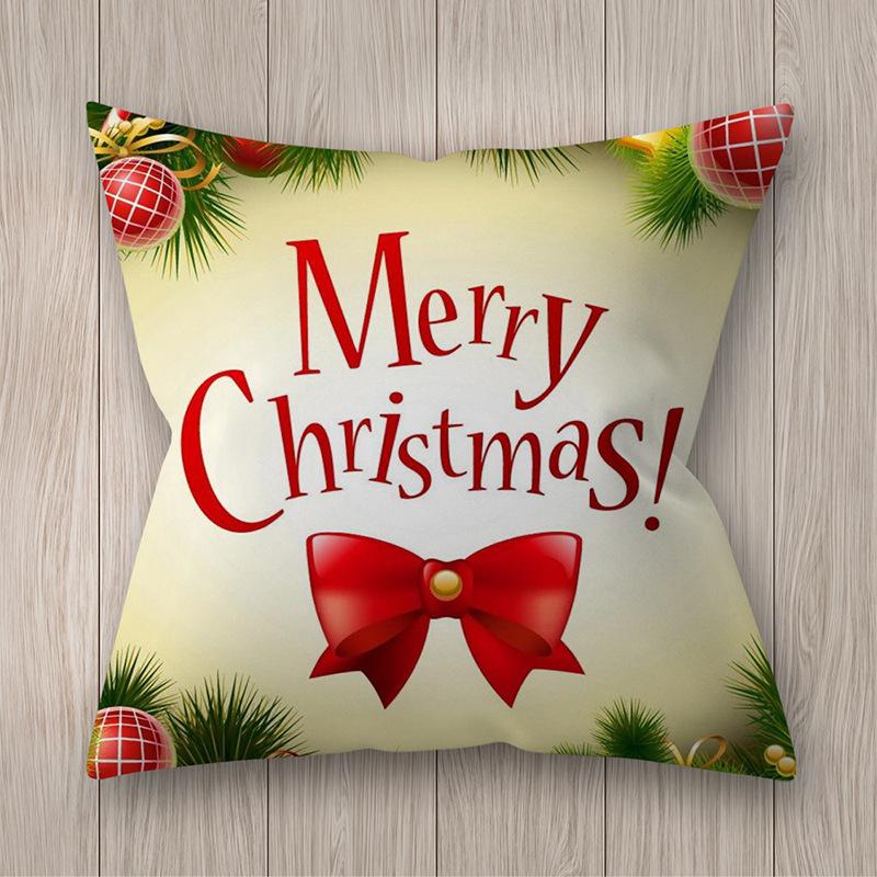 Husa de perna perna de Craciun copac cu fulg de nea imprimat canapea perna decorare perna acasa