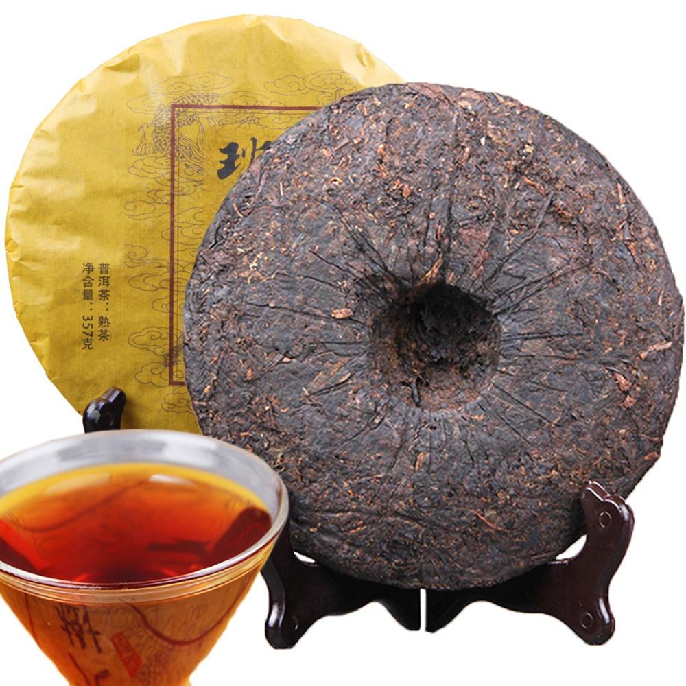 Yunnan Ripe Pu-erh Tea 357g Premium Aged Fermented Black Tea Loose Leaf