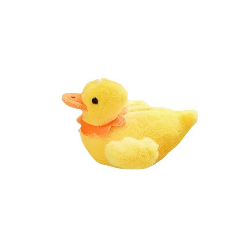 

Cute Yellow Duck Plush Keychain Soft Short Plush Material 10cm Perfect For Bags And Keys