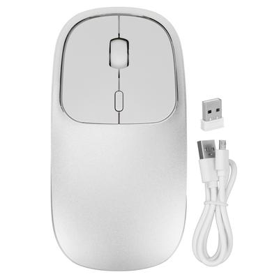 Wireless Mouse 2.4GHz Metal Durable Portable Slim Design Rechargeable Adjustable DPI Office Mouse