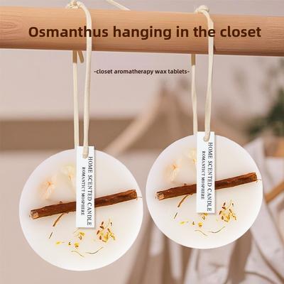 Voskové tablety s vůní osmanthu, Tablety do skříně s vůní, Osvěžovač oblečení, Dlouhotrvající vůně do domácnosti, ložnice, Závěsné doplňky