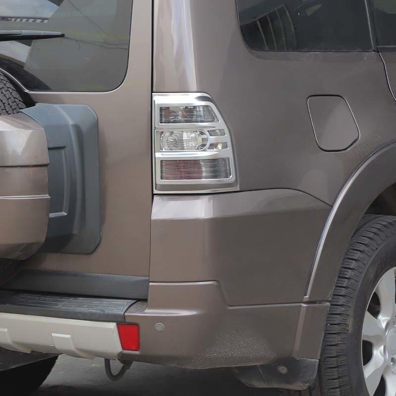 Car Taillight Lampshade Decoration Cover Lamp Protective Decoration Stickers For Mitsubishi PAJERO 2007-2021 Car Exterior Accessories