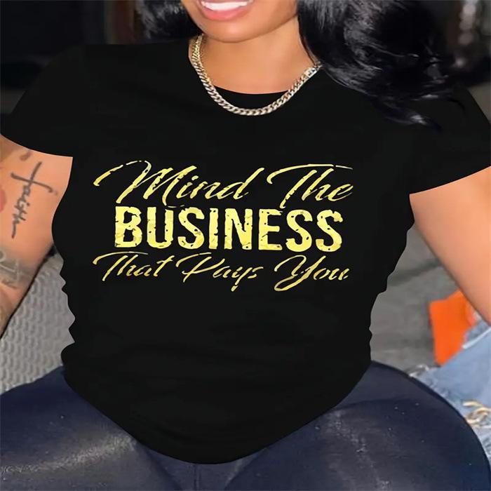 Summer Round Neck Printed Top Fashionable Casual Cute Short Sleeved Women's Pure Cotton T-shirts