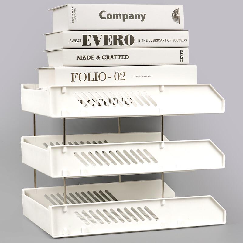 SIMAA Morandi Three-Tier Desk File Organizer