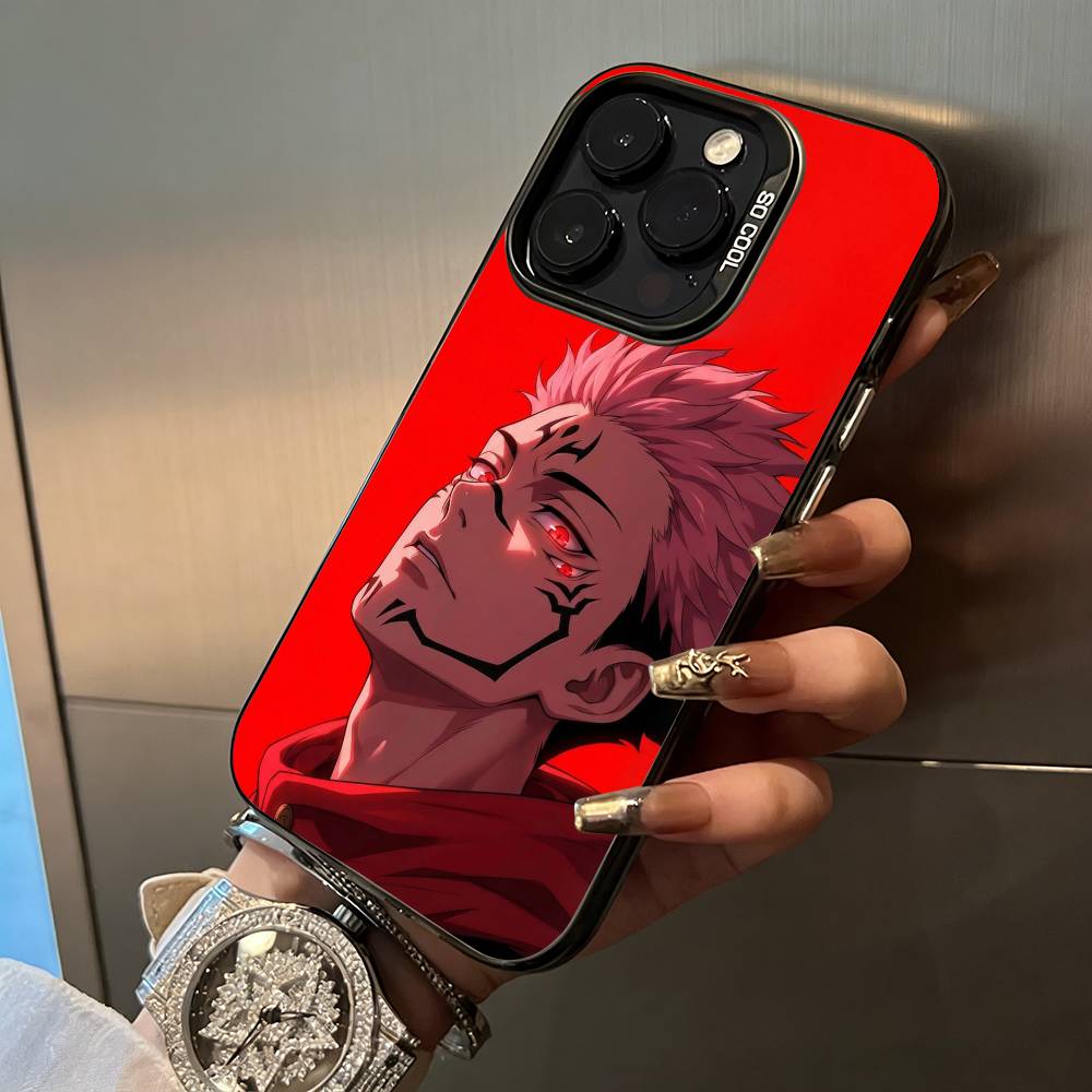 

Anime main characters-Yuji Itadori Phone Case For IPhone17 16 11 12 13 14 15 16 Pro Max Plus Cover Colored Silver Funda Bumber iPhone17