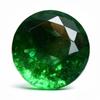 Natural Green Emerald Loose Gemstone Colombian Round Cut 7 ct for Jewelry Making and Gem Collections
