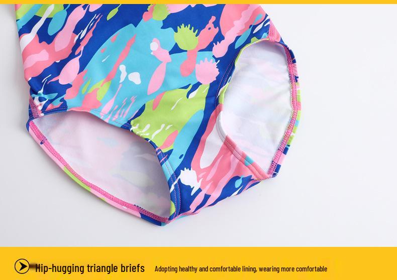 Anti-Chlorine One-Piece Swimsuit for Teenage Girls - Perfect for Swim Training