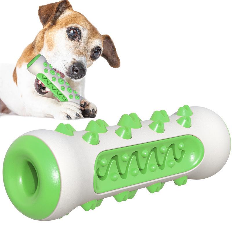 Dog Chew Stick: Bite-Resistant Rubber Toothbrush Toy for Teeth Cleaning
