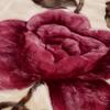 Luxuriöse, ultraweiche Raschel-Fleecedecke, traditionelles, doppellagiges, dickes Vintage-Blumenmuster, ganzjährige Wärme, maschinenwaschbar