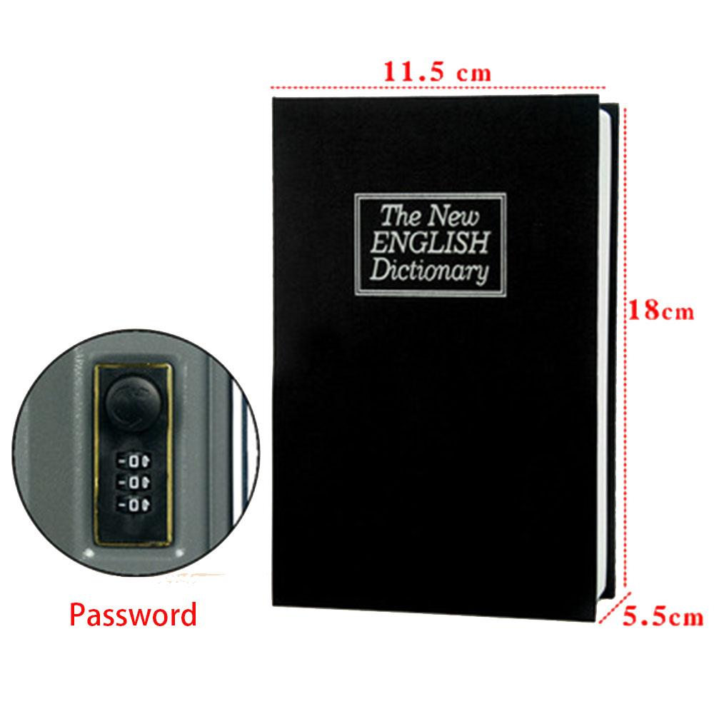 Book-Shaped Security Safe Box - Secret Storage for Money & Jewelry