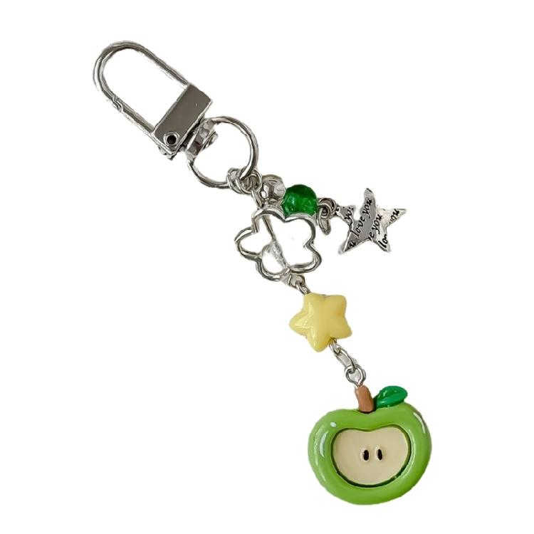 Frucht Perlen Schlüsselanhänger Stilvoller Handyanhänger Bunter Schlüsselring Einzigartiger Taschenanhänger Modischer Schlüsselanhänger Geldbörsen Zubehör