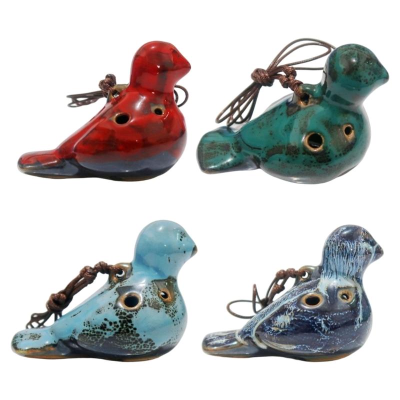Elegant 6 Hole Musical Instrument Elegant Multitone Ceramic Ocarina For Beginner Professional Performers With Clear Tone