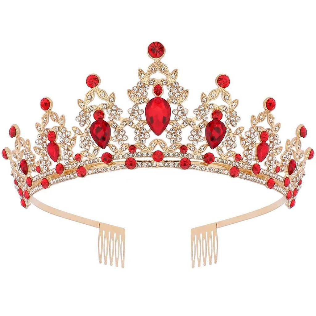 Bridal Crown Tiara Alloy Rhinestone Headband Wedding Crown Birthday Hair Accessory Party Headband Accessories