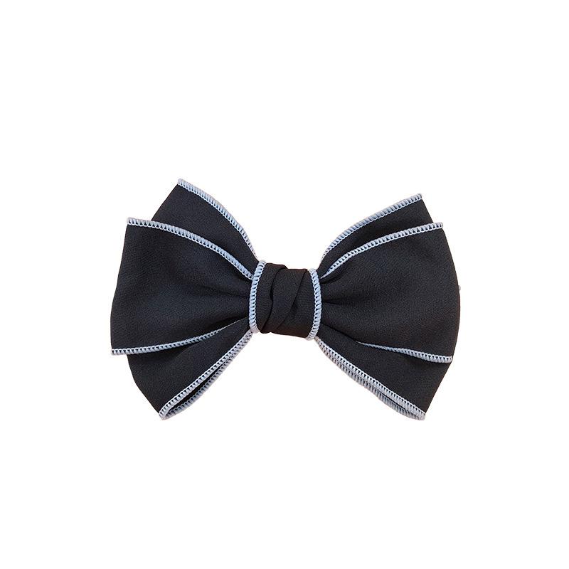 13*10cm Damen Haarspange Schleifen Koreanische Weiße Schwarze Haarspange Schleifen für Dame Mädchen Pferdeschwanz Haarstyling Zubehör