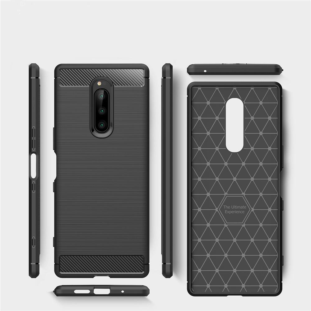 Per Sony Xperia 1 Custodia 6,5 Pollici Lusso Completa Morbida TPU Silicone Copertura Antiurto per Sony 1 J8110 J8170 J9110 Custodie Borsa Telefono