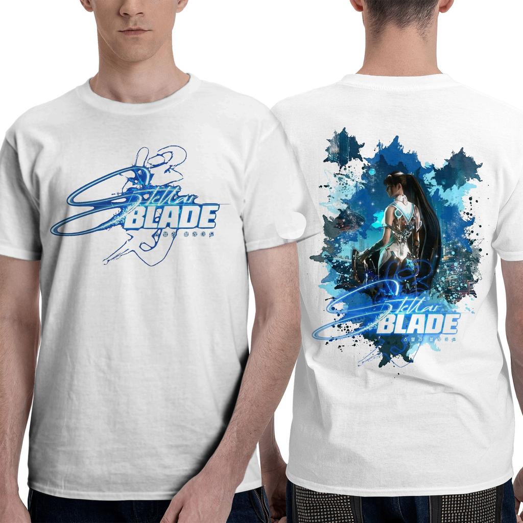 Stellar Blade Eve Artwork Design Character T-Shirts Men Amazing Pure Cotton Tees O Neck Short Sleeve T Shirts Gift Idea Clothes
