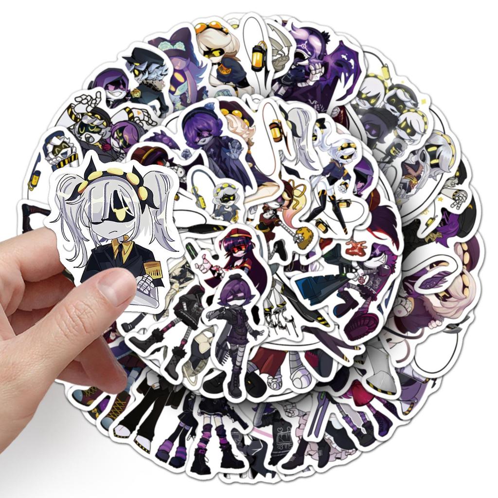 50 Inorganic Killer Stickers: Murder Drones Animation Waterproof Decor for Phone Cases and Water Bottles.