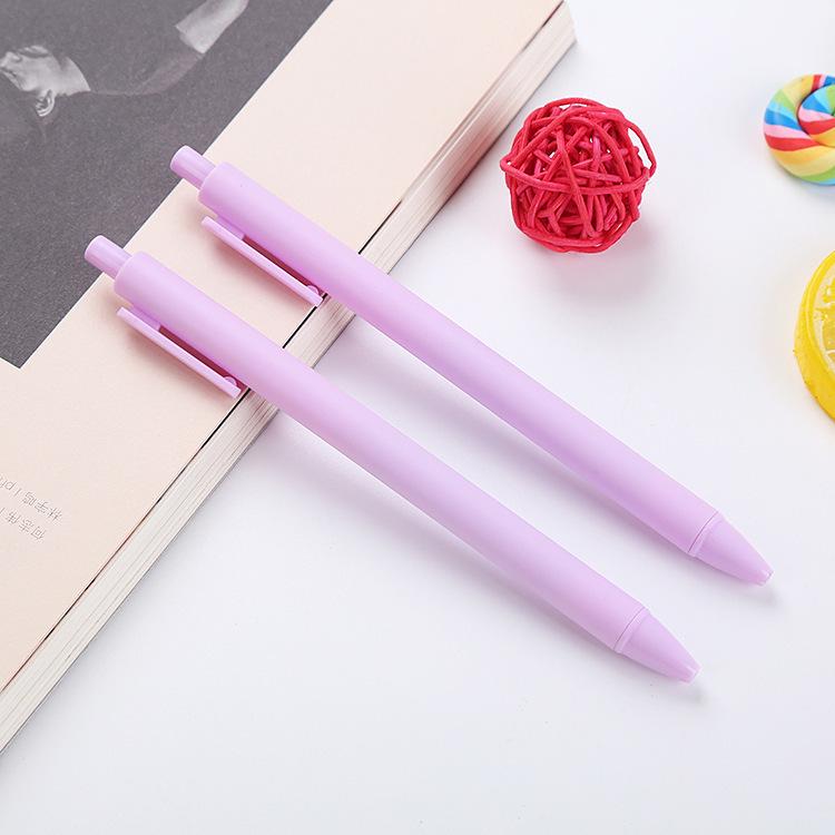 Macaron Color Gel Pens & Push-Type Black Pens for Students & Office
