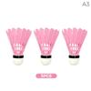 Pink Badminton Shuttlecocks Stable Flight High Elasticity Perfect For Indoor Outdoor Sports Training And Casual Games