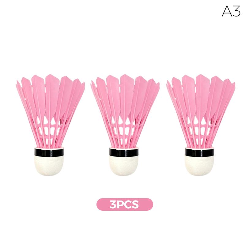 Pink Badminton Shuttlecocks Stable Flight High Elasticity Perfect For Indoor Outdoor Sports Training And Casual Games