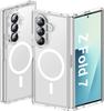 Applicable to Samsung ZFold8Ultra transparent magnetic mobile phone case zflip7 folding anti-drop protective case scratch-proof 6