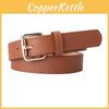 Fashion Womens Pu Leather Belt With Alloy Buckle For Casual Chic Style