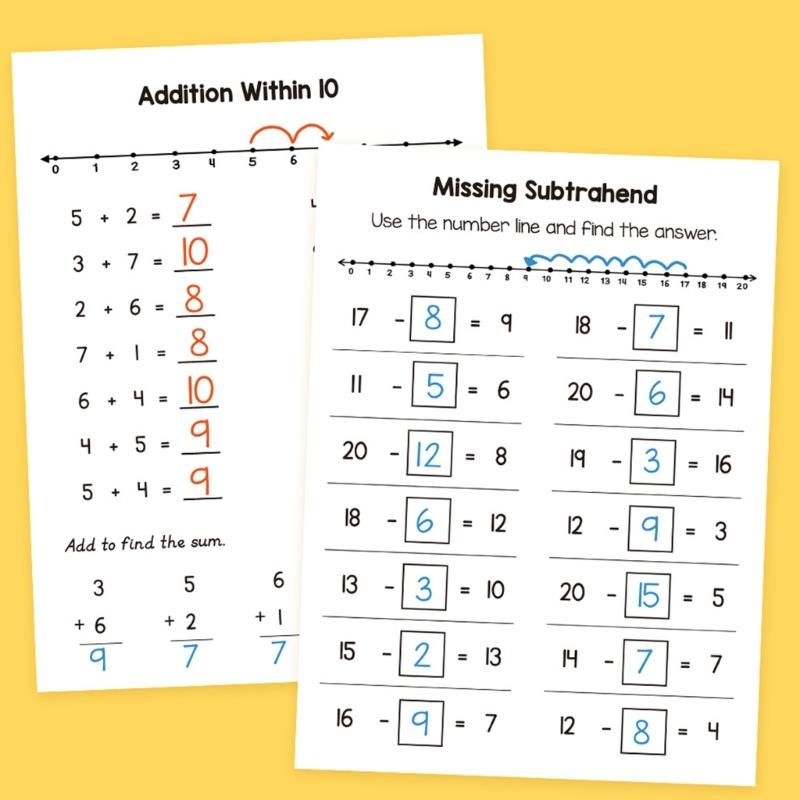 Number Line Workbook Exercise Notebook for Middle High School Math Curriculum Quality Paper for Teachers and Students