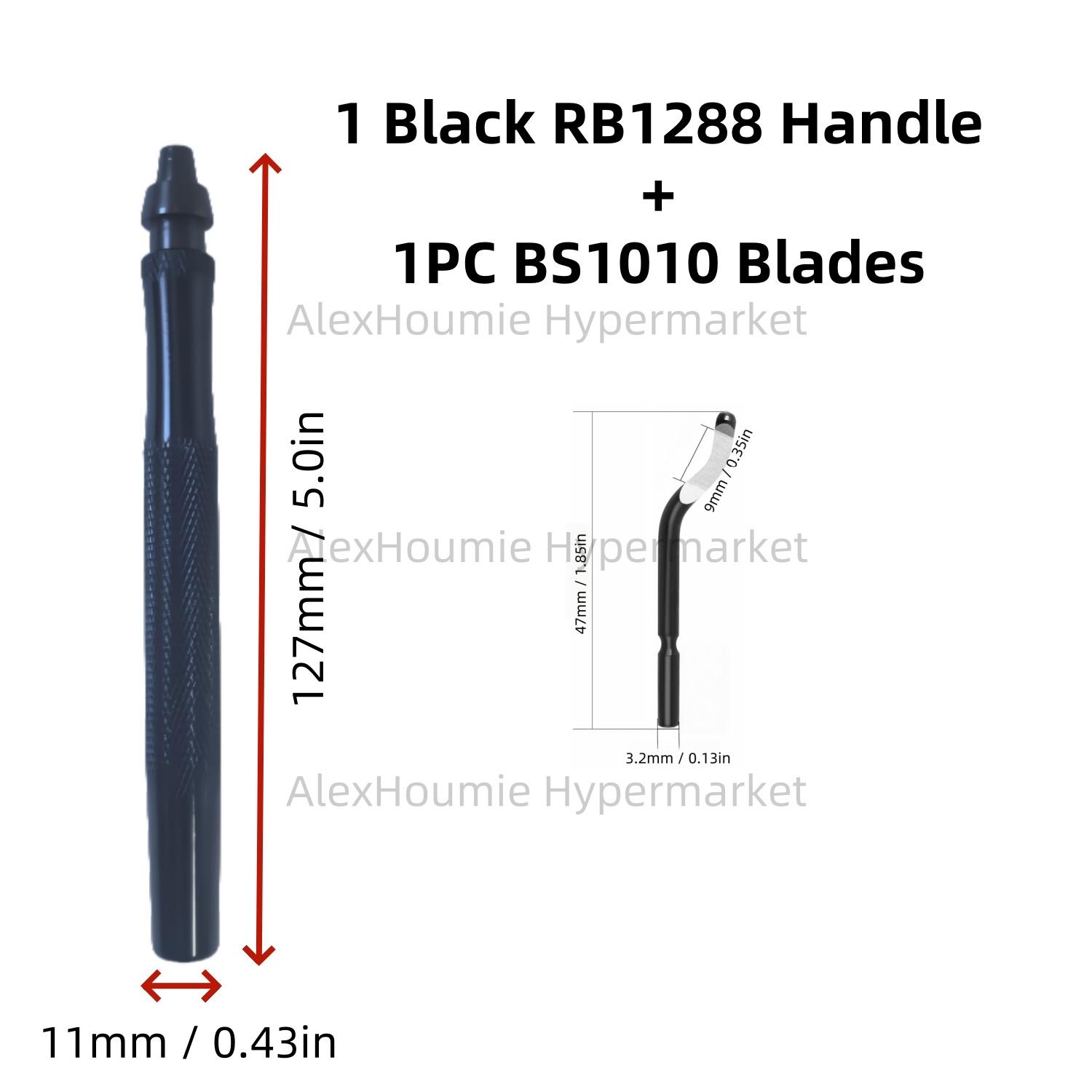 

Metal Handle Deburring Tool Kits with BS1010 Blades Deburr Tool Edge Burr Remove 360 Degree Rotary High Grade Swivel Blades