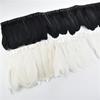 2Meters Colored Goose Feathers on Tape Trim White Black Geese Ribbon Fringe for Clothes Cape Sewing Flecos Wedding Accessories