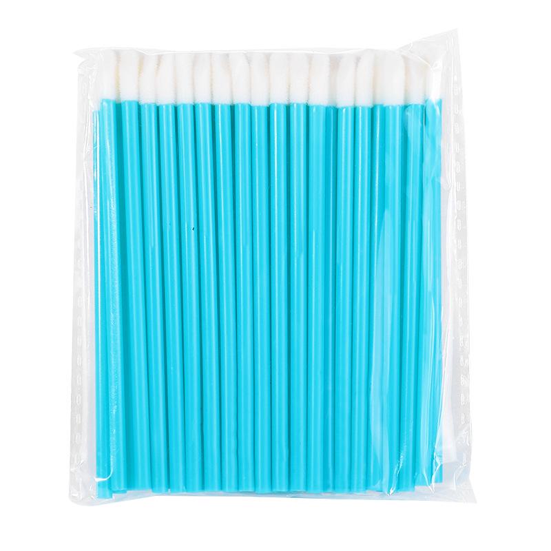 Compact Nylon Lip & Eye Makeup Brush - Disposable, Hollow Rod Design for Lipstick, Lip Gloss, and Eyeshadow Application