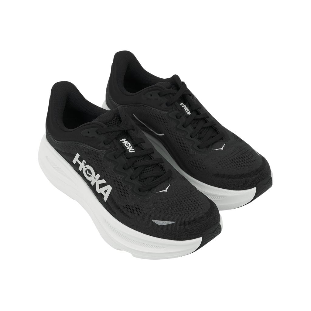 HOKA Bondi 9 Black White Men Sneakers 1162011-BWHT
