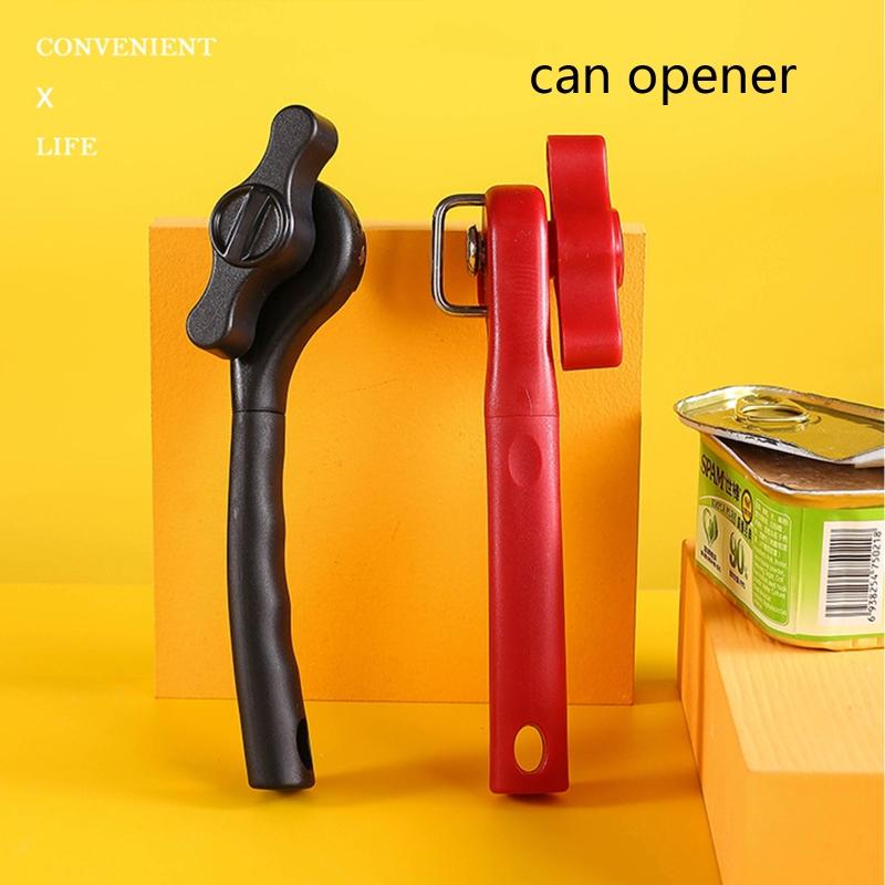 Durable Can Opener Smooth Edge Manual Ergonomic Anti-slip Grips Handle Durable Easy to Clean and Healthy Easy to Use