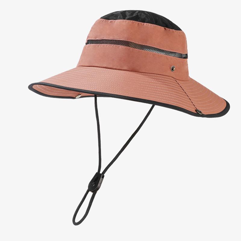 

Дышащая мужская шляпа и женская универсальная шляпа-панама с широкими полями для защиты от солнца красный