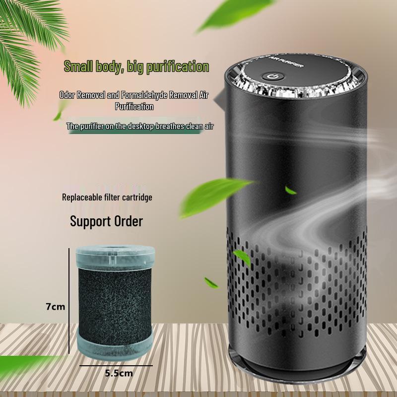 Cup-Shaped Negative Ion Air Purifier for Cars and Desktops - Ideal for Formaldehyde Removal, Safe for Mothers and Babies