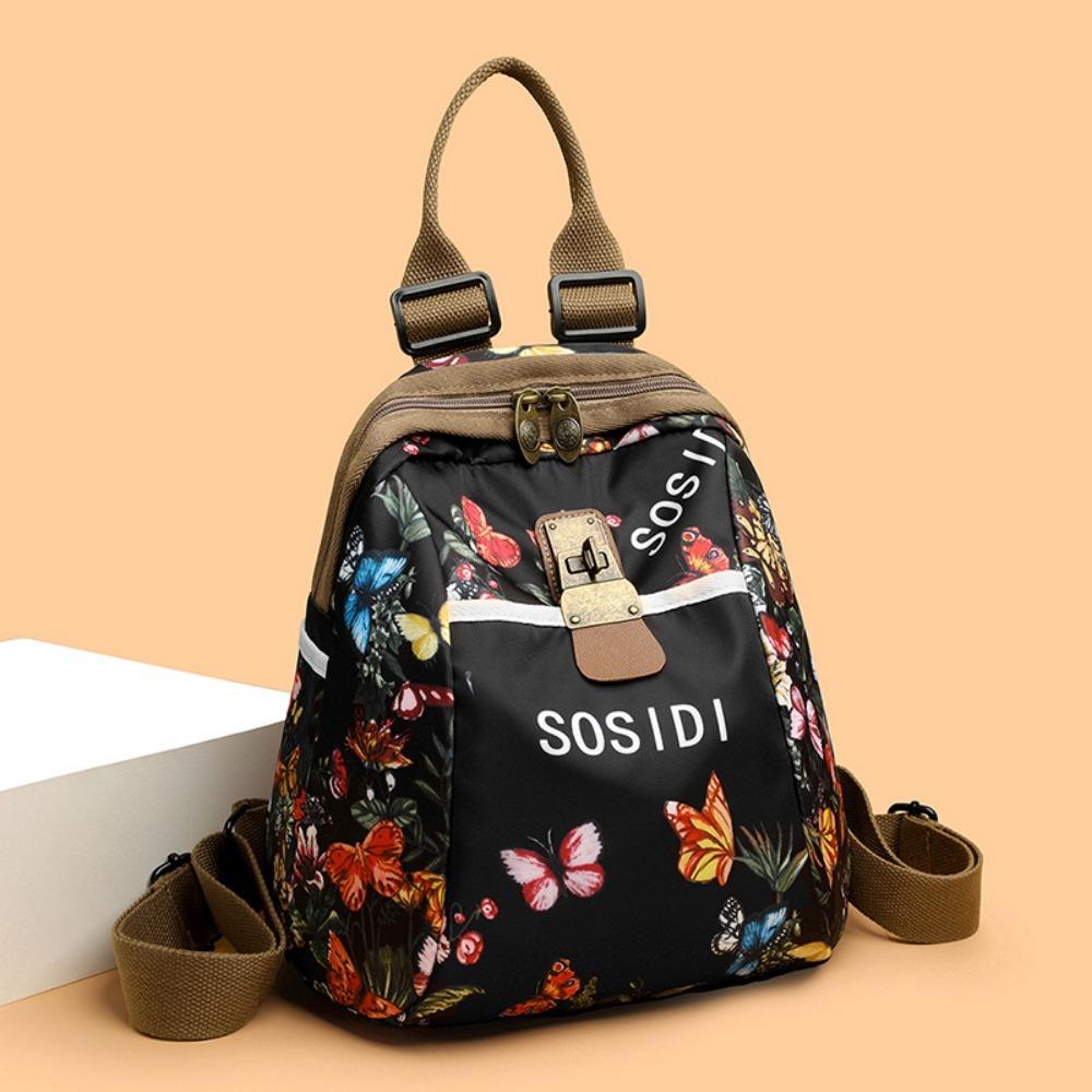 Zaino stampato alla moda nuovo zaino leggero zaino da viaggio scolastico multifunzionale di grande capacità