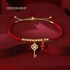 MOONLIGHT Lucky Red Key Bracelet For Women Fashion Jewelry Adjustable Charm Bracelets New Year Christmas Present