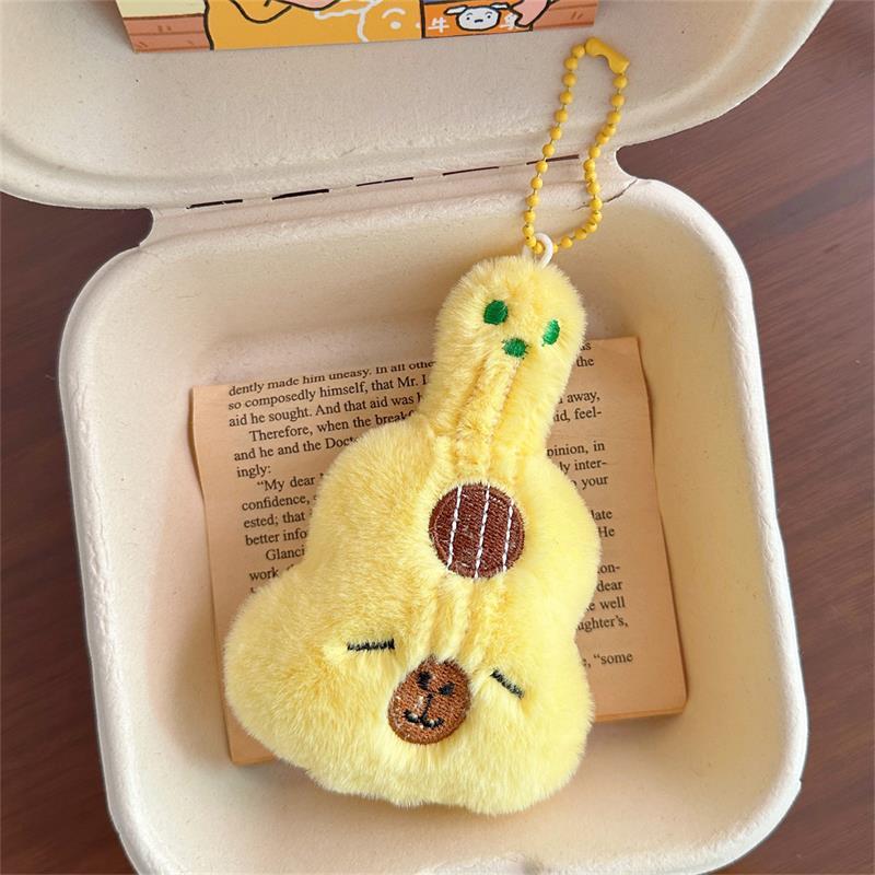 

Милая Креативная Плюшевая Кукла Капибара с Гитарой, Мягкая Игрушка, Брелок-Подвеска, Украшение для Сумки, Шарм для Девочкового Рюкзака, Подарки на День Рождения для Детей