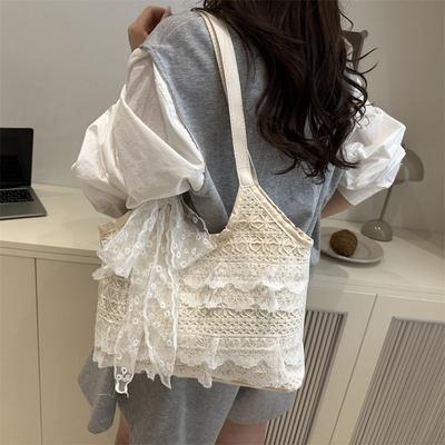 Freizeit- und Urlaubs-Nischendesign Achseltasche Damen neue Schulter große Kapazität trendige Tragetasche