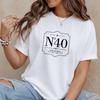 No 40 Original Since 1986 Birthday T Shirt 40th Birthday Printed Tee Vintage Year Retro Birthday Shirt Forty Celebration Born